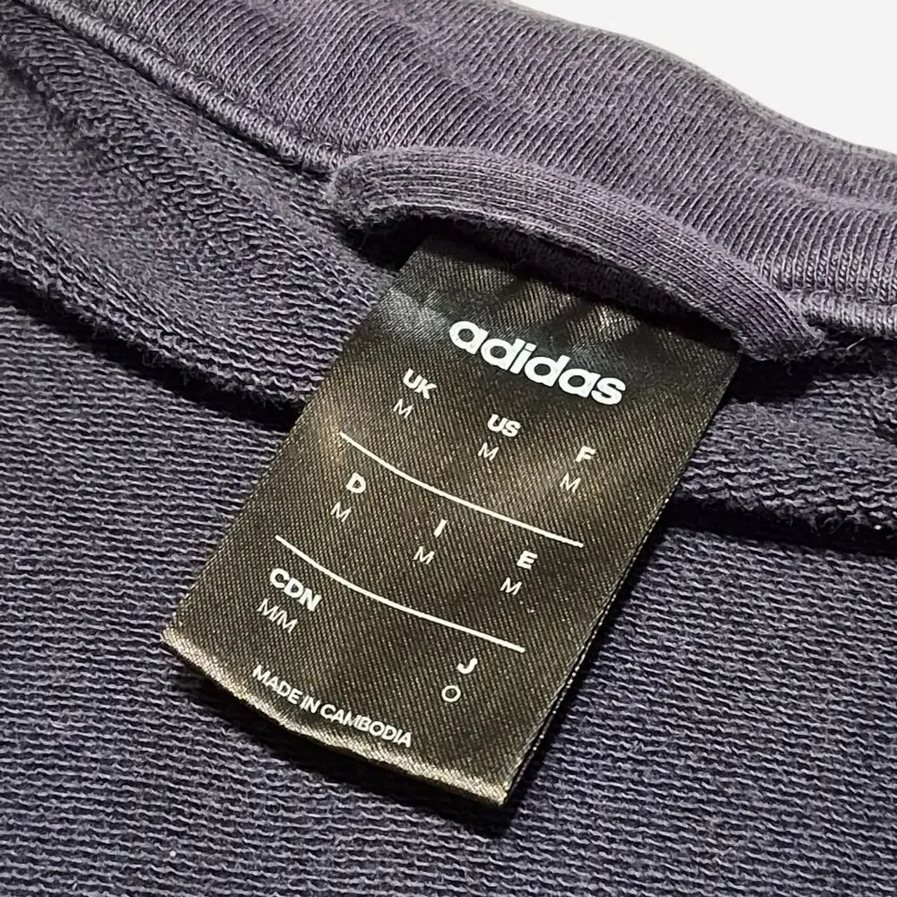Adidas Men's Navy and White Jacket Size M